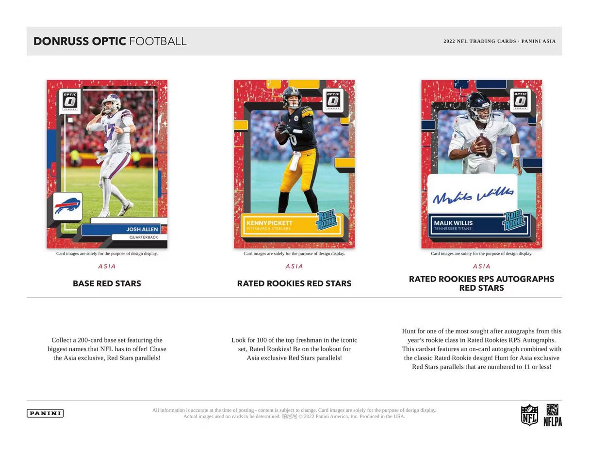 2022 Donruss Optic Football Asia Tmall Box