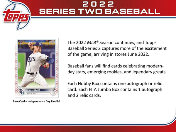 2022 Topps Series 2 Baseball Jumbo Box