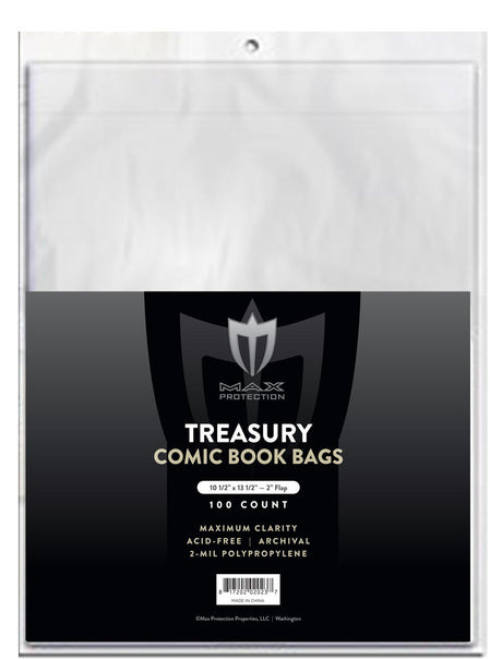 Treasury Comic Bags - 10-1/2x13-1/2 - 100ct Pack | Columbia Sports Cards & More.
