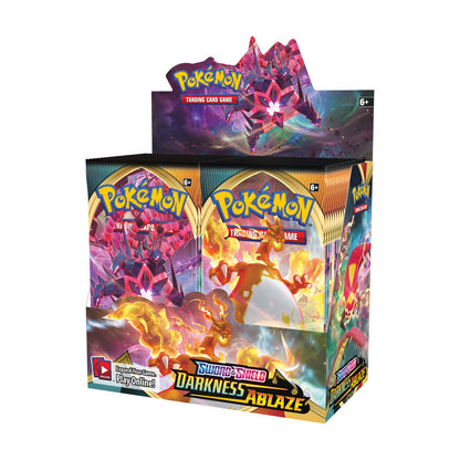 Pokémon Sword & Shield: Darkness Ablaze Booster Box - Columbia Hobby - Sports Card Boxes - Toploaders - Card Savers